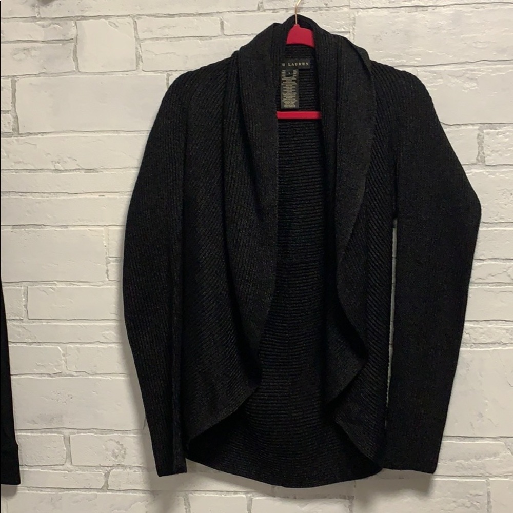 Ralph Lauren Black Label Metallic Cardigan Large - Picture 7 of 9